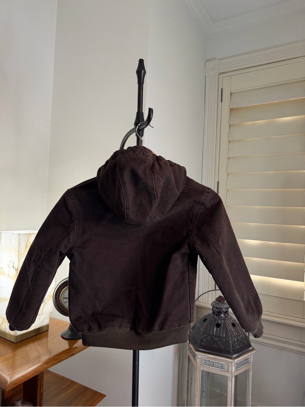 Carhartt Kids Brown Hooded Work Jacket - Picture 8 of 8